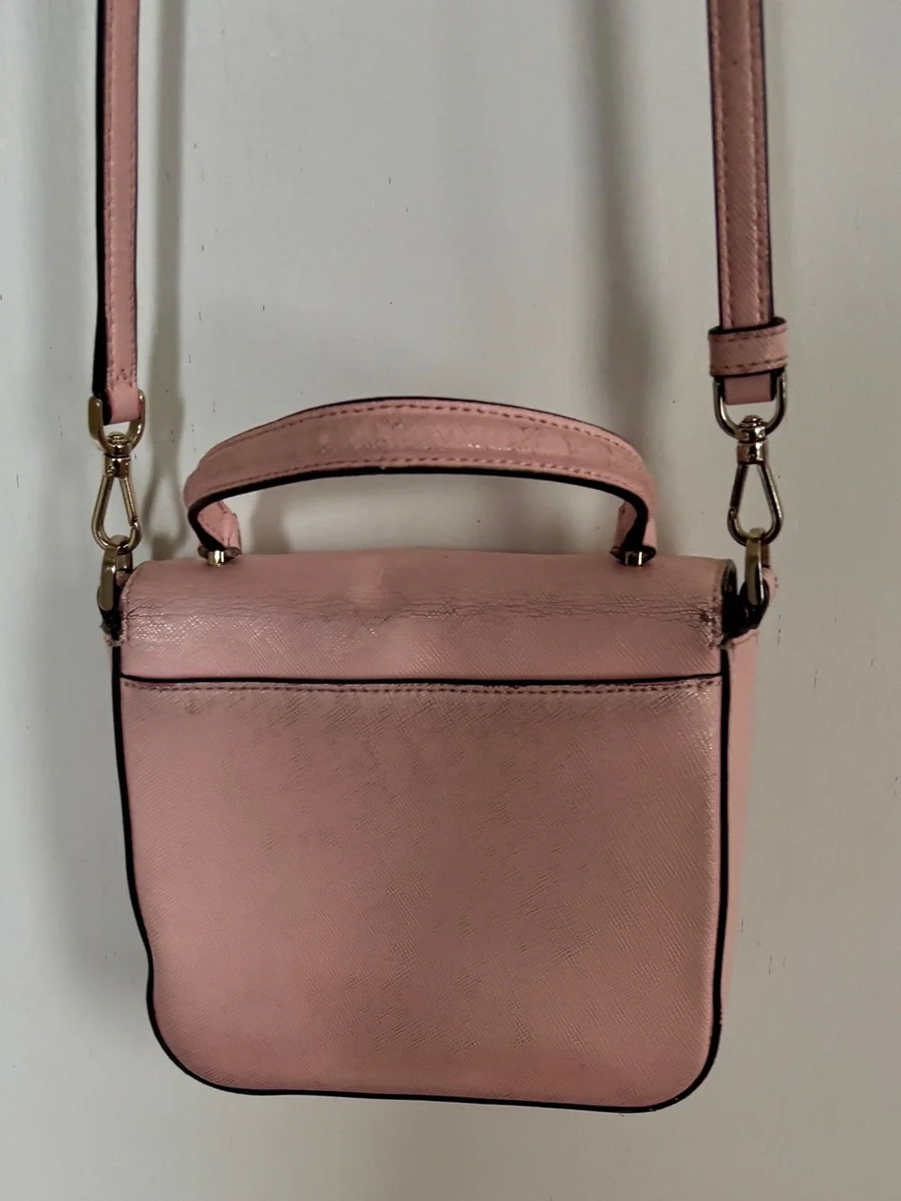 kate spade Pink Saffiano Leather Crossbody Top-Handle Bag
